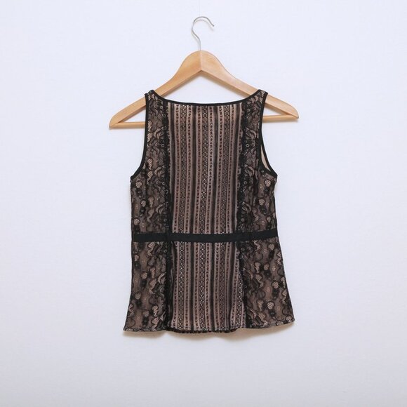 NWT Loft Lace Peplum Sleeveless Top - Picture 3 of 9